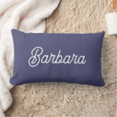Personalized Modern Elegant Typography Name  ランバークッション (ブランケット)