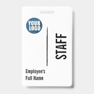 Personalized Modern Employee Logo  バッジ