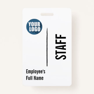 Personalized Modern Employee Logo  バッジ