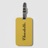 Personalized Modern Luggage Tag with Name Option ラゲッジタグ (正面縦)