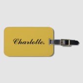 Personalized Modern Luggage Tag with Name Option ラゲッジタグ (正面横)