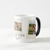 Personalized, Modern, Minimalist, Fun Photo モーフィングマグカップ (正面右)