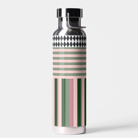 Personalized Modern Pattern Water Bottle ウォーターボトル (左面)