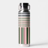 Personalized Modern Pattern Water Bottle ウォーターボトル (背面)