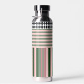 Personalized Modern Pattern Water Bottle ウォーターボトル (右面)