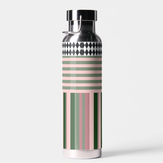 Personalized Modern Pattern Water Bottle ウォーターボトル (右面)