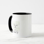 Personalized Modern Pet Mug With Minimal Typograph マグカップ (正面左)