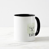 Personalized Modern Pet Mug With Minimal Typograph マグカップ (正面右)