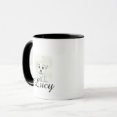 Personalized Modern Pet Mug With Minimal Typograph マグカップ (正面左)