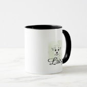 Personalized Modern Pet Mug With Minimal Typograph マグカップ (正面右)