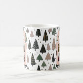 Personalized Modern Pink Christmas Gift Box Photo コーヒーマグカップ (中央)