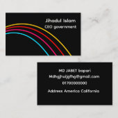 Personalized Modern Professional Business Card  名刺 (正面/裏面)