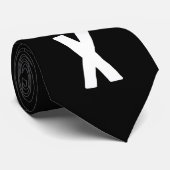 Personalized modern random symbol Black white ネクタイ (ロール)