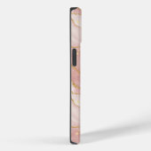 Personalized Modern Rose Quartz Marble Gold Case-Mate iPhoneケース (裏面 / 右)