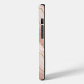 Personalized Modern Rose Quartz Marble Gold Case-Mate iPhoneケース (裏面 / 左)