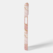 Personalized Modern Rose Quartz Marble Gold Case-Mate iPhoneケース (裏面 / 右)