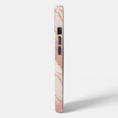 Personalized Modern Rose Quartz Marble Gold Case-Mate iPhoneケース (裏面 / 左)