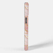 Personalized Modern Rose Quartz Marble Gold Case-Mate iPhoneケース (裏面 / 右)