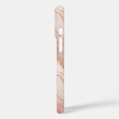 Personalized Modern Rose Quartz Marble Gold Case-Mate iPhoneケース (裏面 / 左)