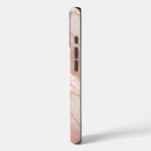 Personalized Modern Rose Quartz Marble Gold Case-Mate iPhoneケース (裏面 / 左)