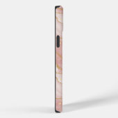 Personalized Modern Rose Quartz Marble Gold Case-Mate iPhoneケース (裏面 / 右)