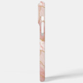Personalized Modern Rose Quartz Marble Gold Case-Mate iPhoneケース (裏面 / 左)