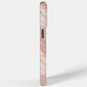 Personalized Modern Rose Quartz Marble Gold Case-Mate iPhoneケース (裏面 / 右)