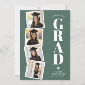 Personalized Modern School College Graduation  カード (正面)