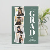 Personalized Modern School College Graduation  カード (スタンド正面)