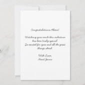 Personalized Modern School College Graduation  カード (裏面)