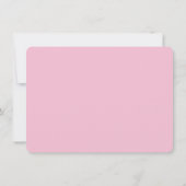 Personalized Modern Watercolor Pink Floral  ノートカード (裏面)