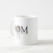 Personalized Mom Best Ever Photo コーヒーマグカップ (正面左)
