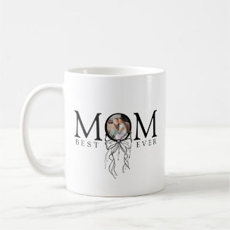 Personalized Mom Best Ever Photo コーヒーマグカップ