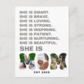 Personalized Mom cutout photo Affirmation new mom ポストカード (正面)