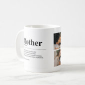 Personalized Mom Definition Photo Mug コーヒーマグカップ (正面左)