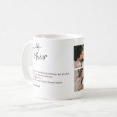 Personalized Mom Definition Photo Mug コーヒーマグカップ (正面左)