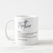 Personalized Mom Definition Photo Mug コーヒーマグカップ (左)