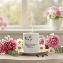 Personalized Mom Definition Photo Mug コーヒーマグカップ