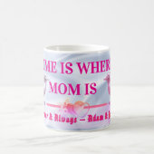"Personalized 'Mom is Home' Floral Mug"2026 コーヒーマグカップ (中央)