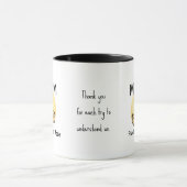 Personalized "Mom Mode" Funny Yoga Giraffe Coffee  マグカップ (中央)