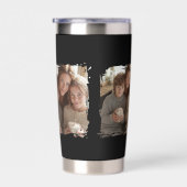 Personalized Mom Name Est. Chocolate Lover Photos 保温保冷タンブラー (右面)