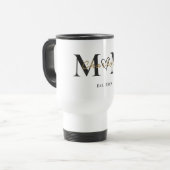 Personalized Mom Name Est Year Travel Mug トラベルマグ (正面左)