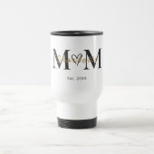 Personalized Mom Name Est Year Travel Mug トラベルマグ (中央)