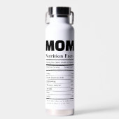 Personalized Mom Nutrition Facts with Photos ウォーターボトル (正面)