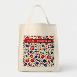Personalized Mom Patriotic Wildflower Market トートバッグ