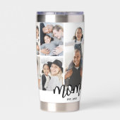 Personalized Mom Photo Collage Mother 保温保冷タンブラー (背面)