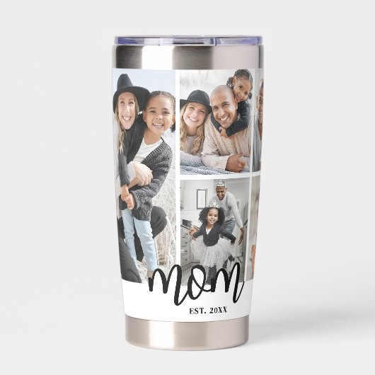 Personalized Mom Photo Mother 保温保冷タンブラー (正面)