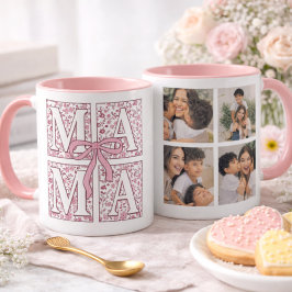 Personalized Mom Photo Mug Cute Design マグカップ