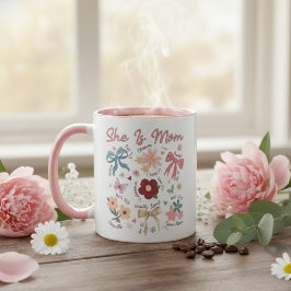 Personalized Mom Photo Mug Cute Design マグカップ