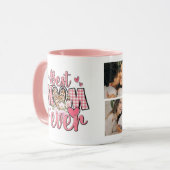 Personalized Mom Photo Mug Cute Design マグカップ (正面左)